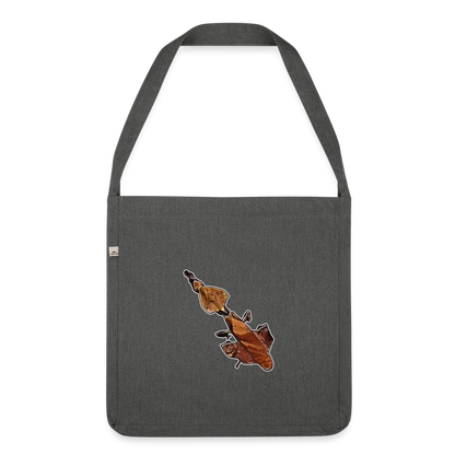 Recycling Schultertasche Phyllocrania paradoxa female - Dunkelgrau meliert