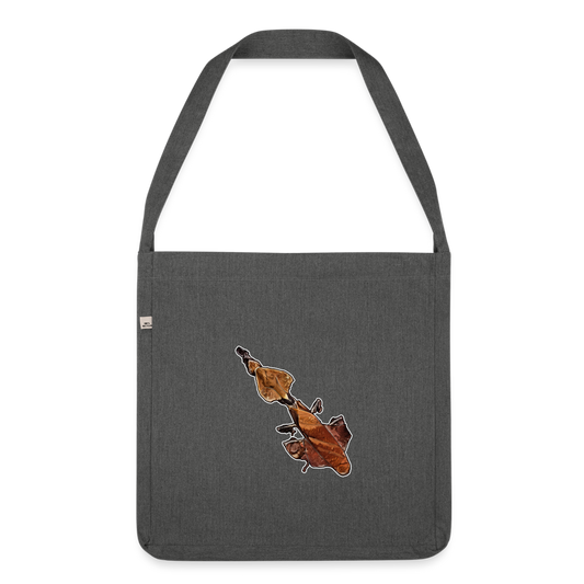 Recycling Schultertasche Phyllocrania paradoxa female - Dunkelgrau meliert