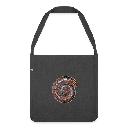 Recycling Schultertasche Archispirostreptus gigas - Schwarz meliert