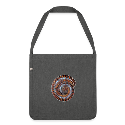 Recycling Schultertasche Archispirostreptus gigas - Dunkelgrau meliert