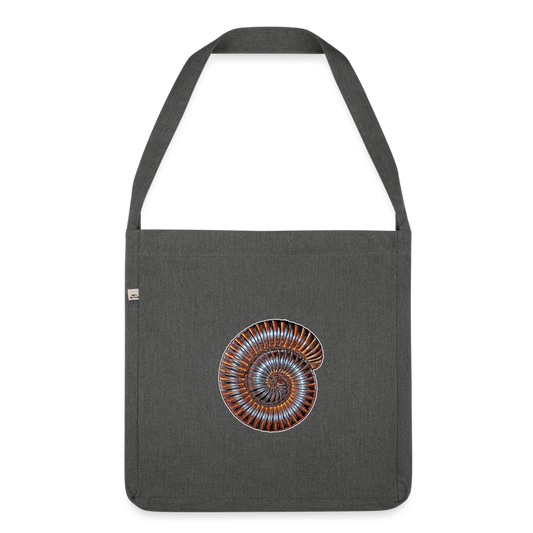 Recycling Schultertasche Archispirostreptus gigas - Dunkelgrau meliert
