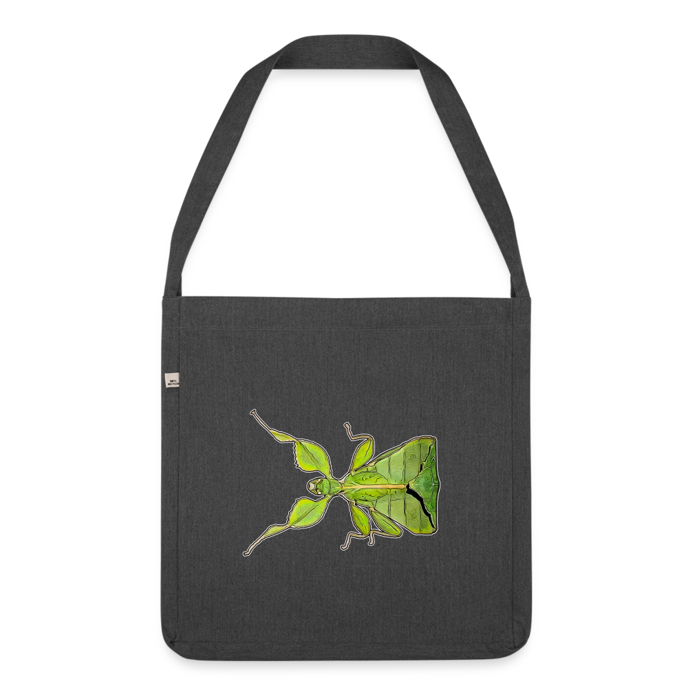 Recycling Schultertasche Phyllium philippinicum female - Schwarz meliert