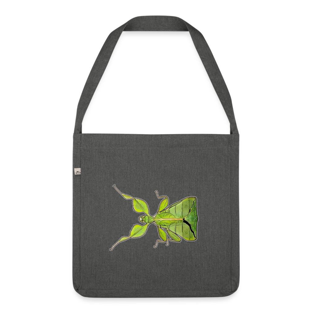 Recycling Schultertasche Phyllium philippinicum female - Dunkelgrau meliert