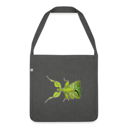 Recycling Schultertasche Phyllium philippinicum female - Dunkelgrau meliert