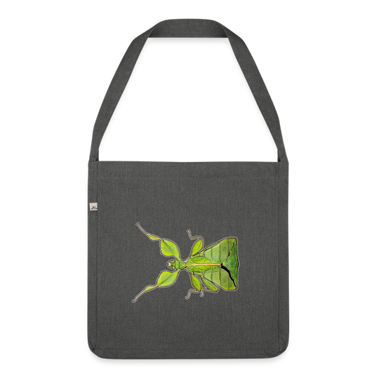 Recycling Schultertasche Phyllium philippinicum female - Dunkelgrau meliert