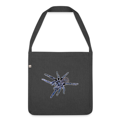 Recycling Schultertasche Pterinopelma sazimai - Schwarz meliert