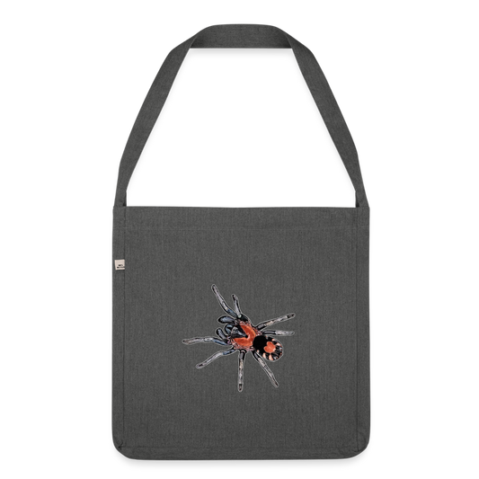 Recycling Schultertasche Cyriocosmus elegans - Dunkelgrau meliert