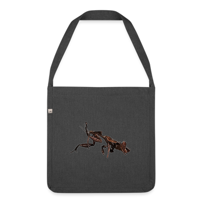 Recycling Schultertasche Phyllocrania paradoxa female 2 - Schwarz meliert