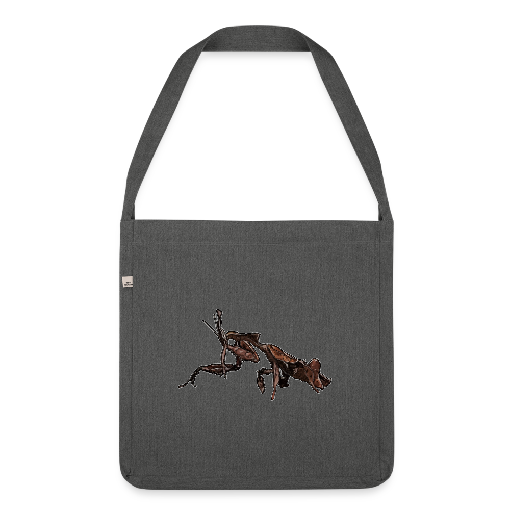 Recycling Schultertasche Phyllocrania paradoxa female 2 - Dunkelgrau meliert