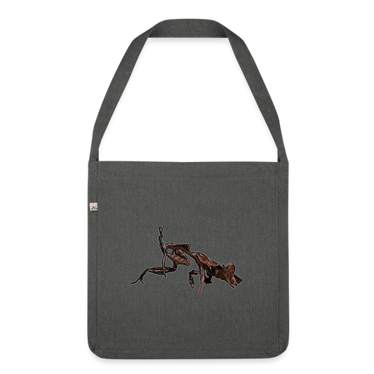 Recycling Schultertasche Phyllocrania paradoxa female 2 - Dunkelgrau meliert