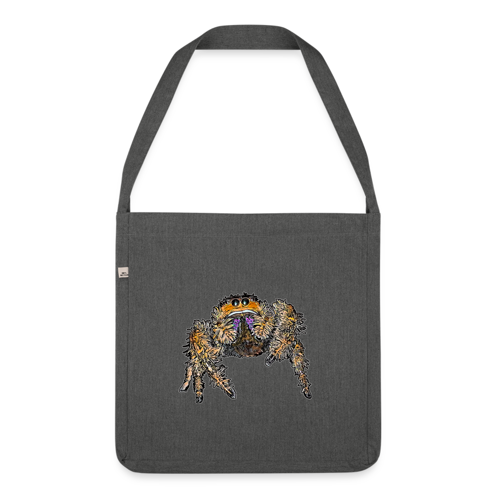 Recycling Schultertasche Phidippus regius Everglades female - Dunkelgrau meliert