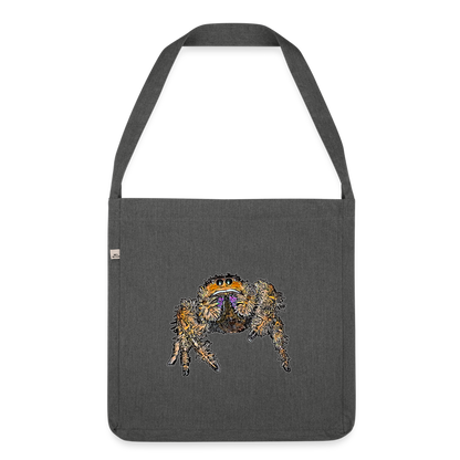 Recycling Schultertasche Phidippus regius Everglades female - Dunkelgrau meliert