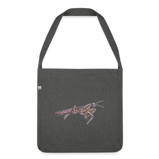 Recycling Schultertasche Rhombodera kirbyi male - Dunkelgrau meliert