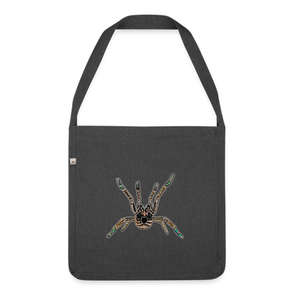 Recycling Schultertasche Pterinochilus murinus tcf - Schwarz meliert