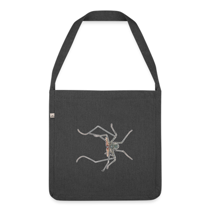 Recycling Schultertasche Euphrynichus bacillifer - Schwarz meliert