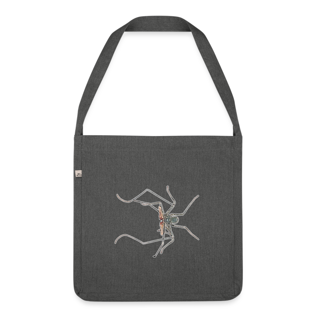 Recycling Schultertasche Euphrynichus bacillifer - Dunkelgrau meliert