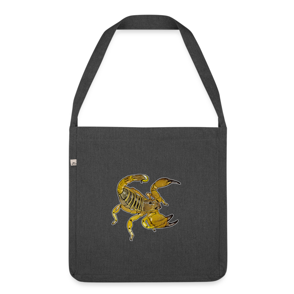 Recycling Schultertasche Scorpio maurus palmatus - Schwarz meliert
