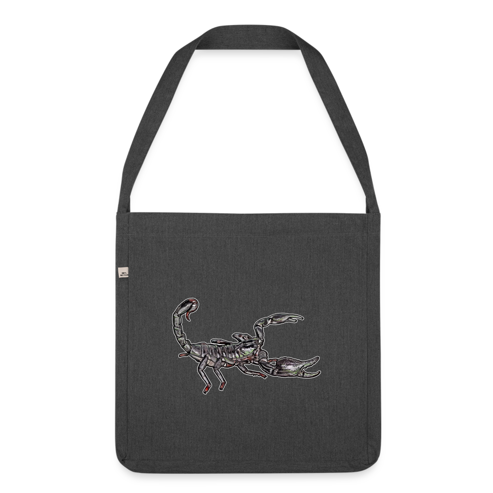 Recycling Schultertasche Heterometrus silenus - Schwarz meliert