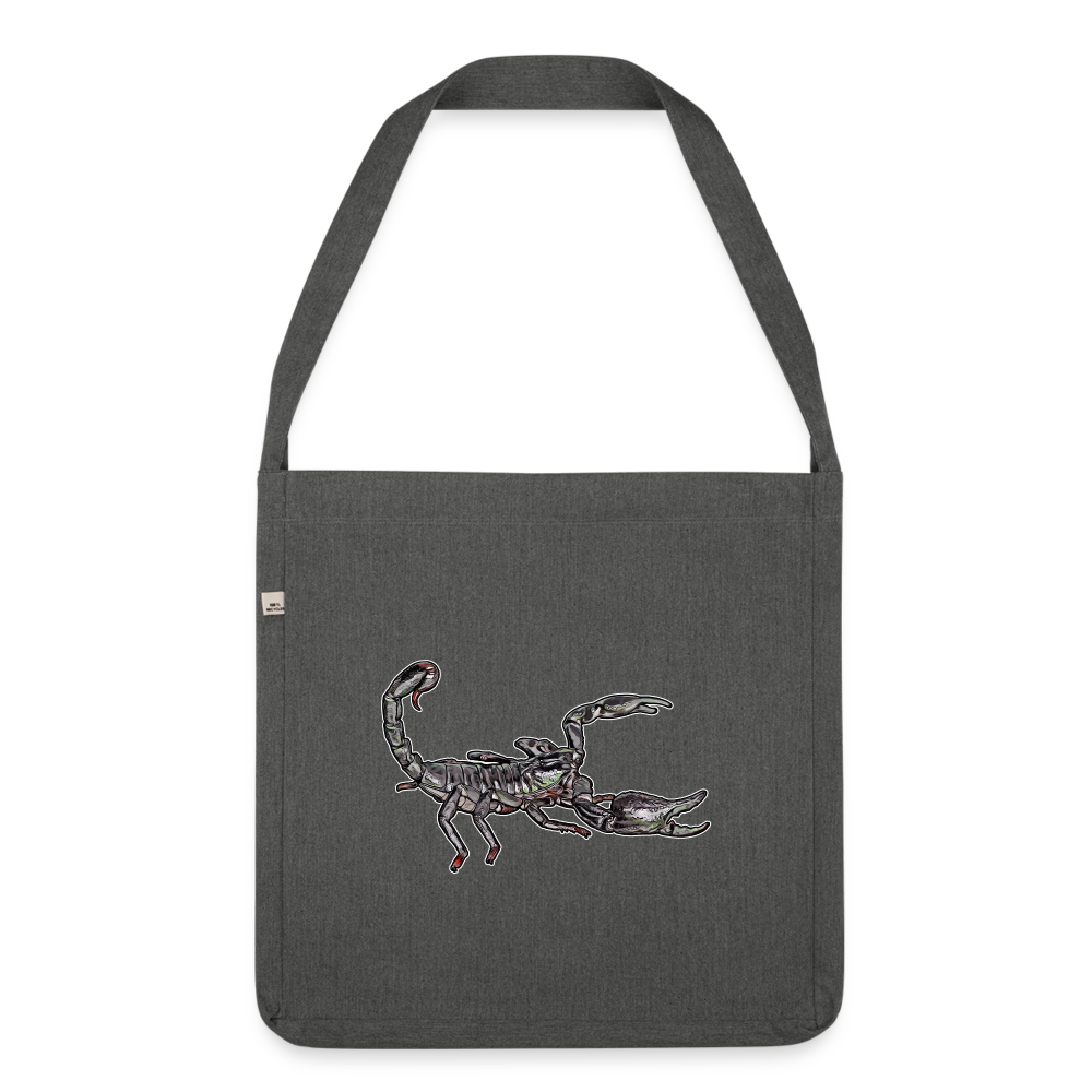 Recycling Schultertasche Heterometrus silenus - Dunkelgrau meliert