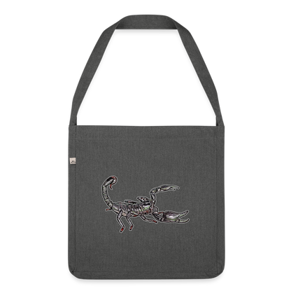 Recycling Schultertasche Heterometrus silenus - Dunkelgrau meliert
