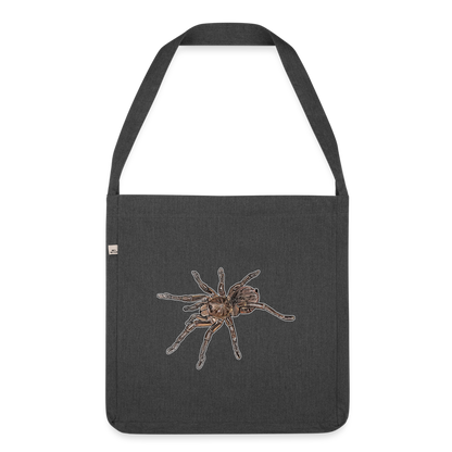 Recycling Schultertasche Theraphosa stirmi juvenile - Schwarz meliert