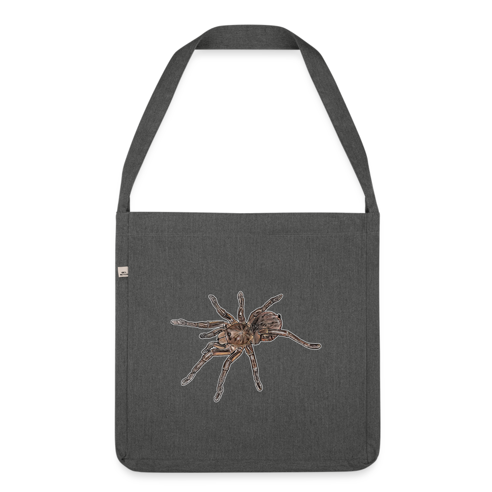 Recycling Schultertasche Theraphosa stirmi juvenile - Dunkelgrau meliert