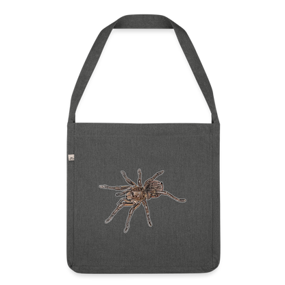 Recycling Schultertasche Theraphosa stirmi juvenile - Dunkelgrau meliert