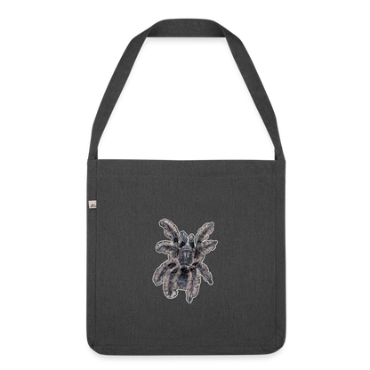 Recycling Schultertasche Tliltocatl albopilosus - Schwarz meliert