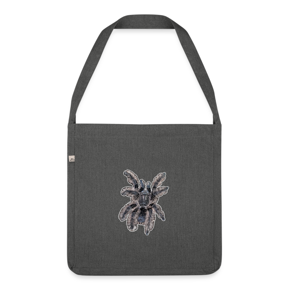 Recycling Schultertasche Tliltocatl albopilosus - Dunkelgrau meliert