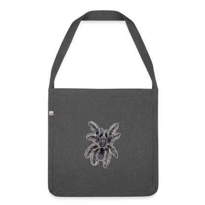 Recycling Schultertasche Tliltocatl albopilosus - Dunkelgrau meliert