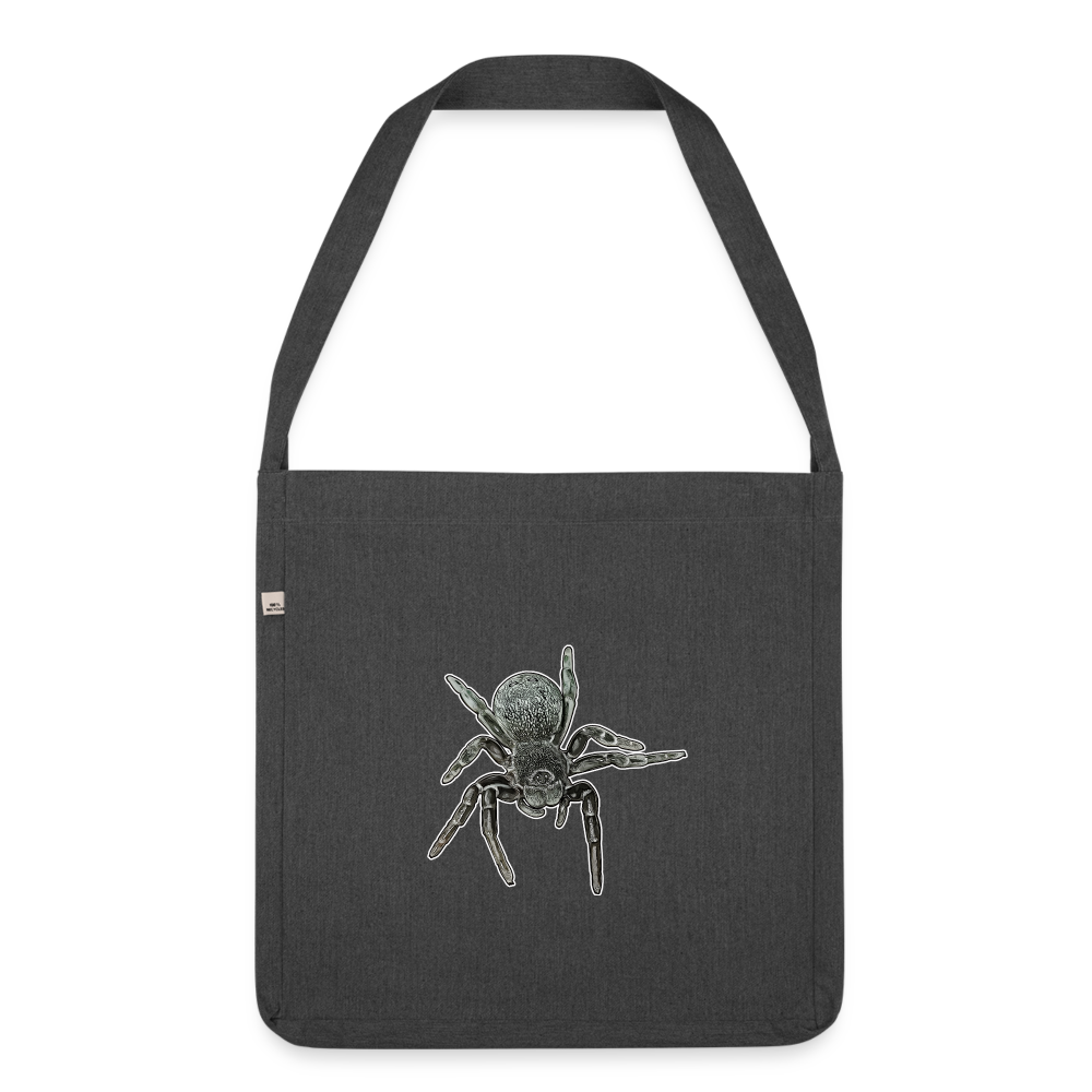 Recycling Schultertasche Eresus walckenaeri - Schwarz meliert