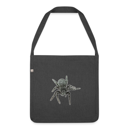 Recycling Schultertasche Eresus walckenaeri - Schwarz meliert