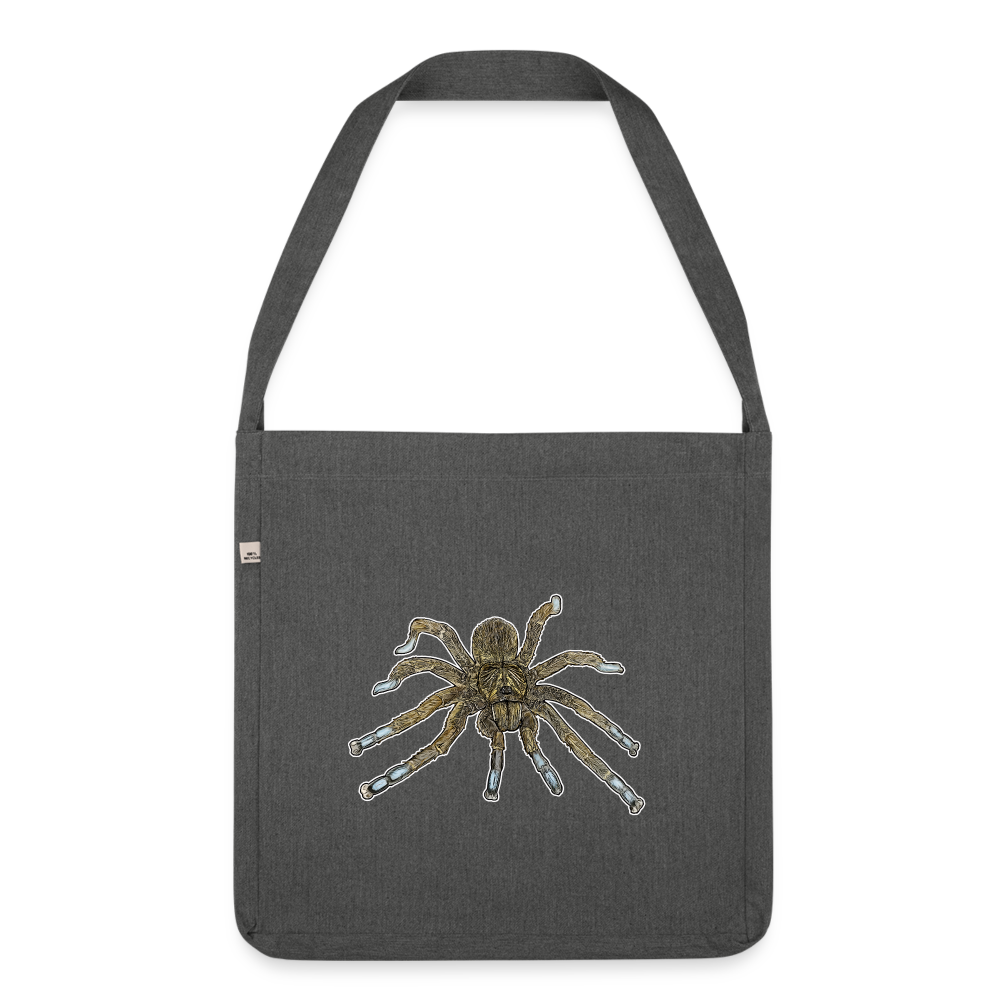 Recycling Schultertasche Idiothele mira - Dunkelgrau meliert