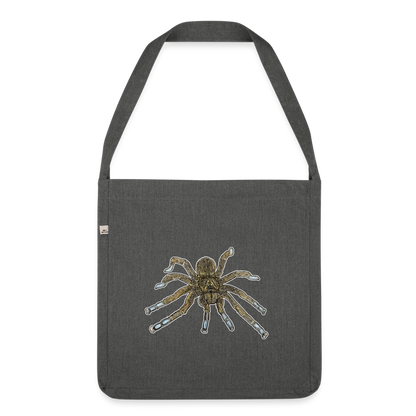 Recycling Schultertasche Idiothele mira - Dunkelgrau meliert