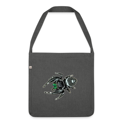 Recycling Schultertasche Phidippus regius White Bahamas male - Dunkelgrau meliert