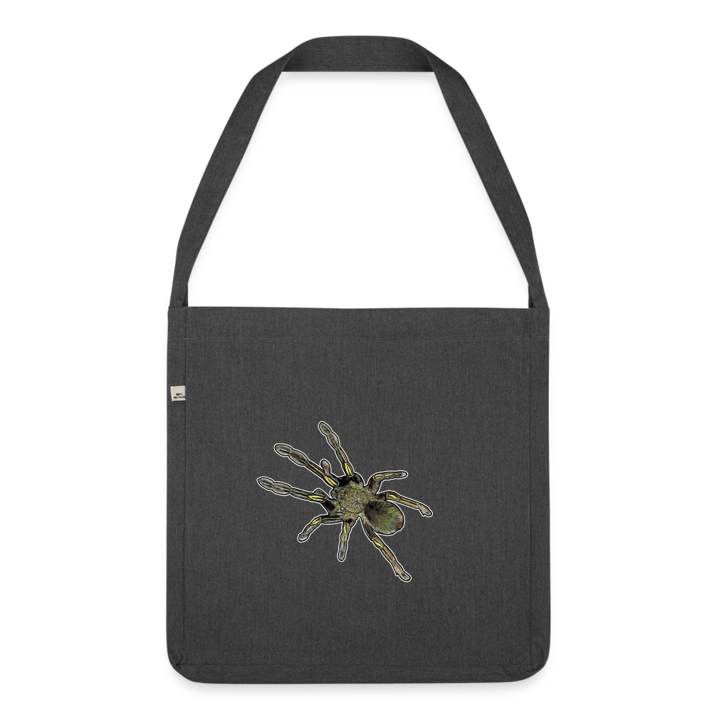 Recycling Schultertasche Ephebopus murinus - Schwarz meliert