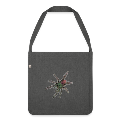 Recycling Schultertasche Caribena versicolor - Dunkelgrau meliert