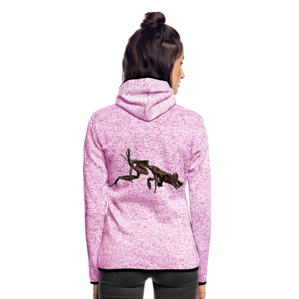 Frauen Kapuzen-Fleecejacke Phyllocrania paradoxa female 2 - Lila meliert