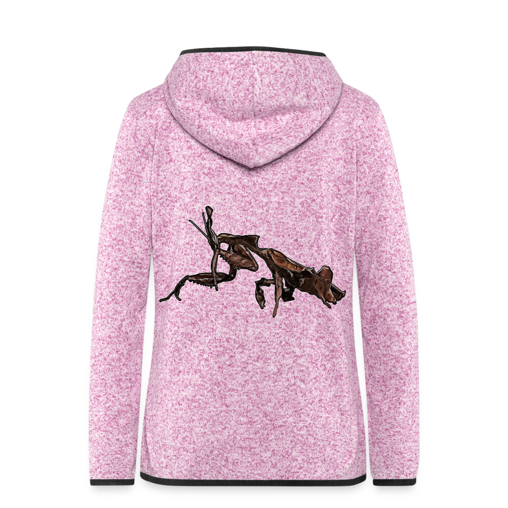 Frauen Kapuzen-Fleecejacke Phyllocrania paradoxa female 2 - Lila meliert