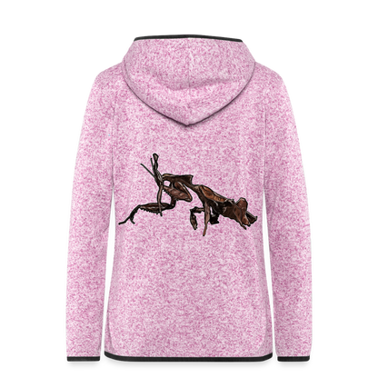 Frauen Kapuzen-Fleecejacke Phyllocrania paradoxa female 2 - Lila meliert