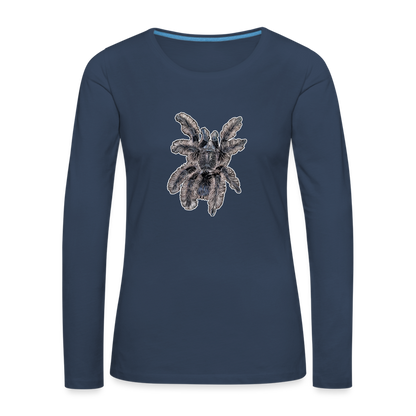 Frauen Longsleeve Tliltocatl albopilosus - Navy