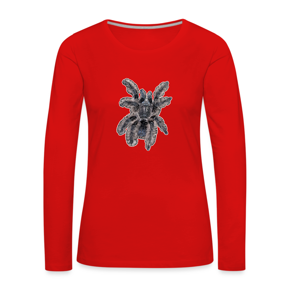 Frauen Longsleeve Tliltocatl albopilosus - Rot