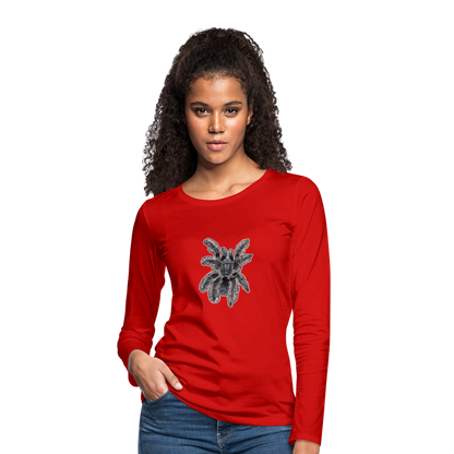 Frauen Longsleeve Tliltocatl albopilosus - Rot