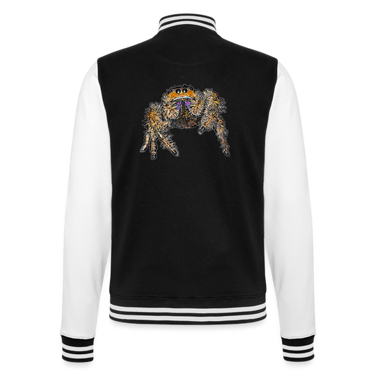 Unisex College-Sweatjacke Phidippus regius Everglades female - Schwarz/Weiß