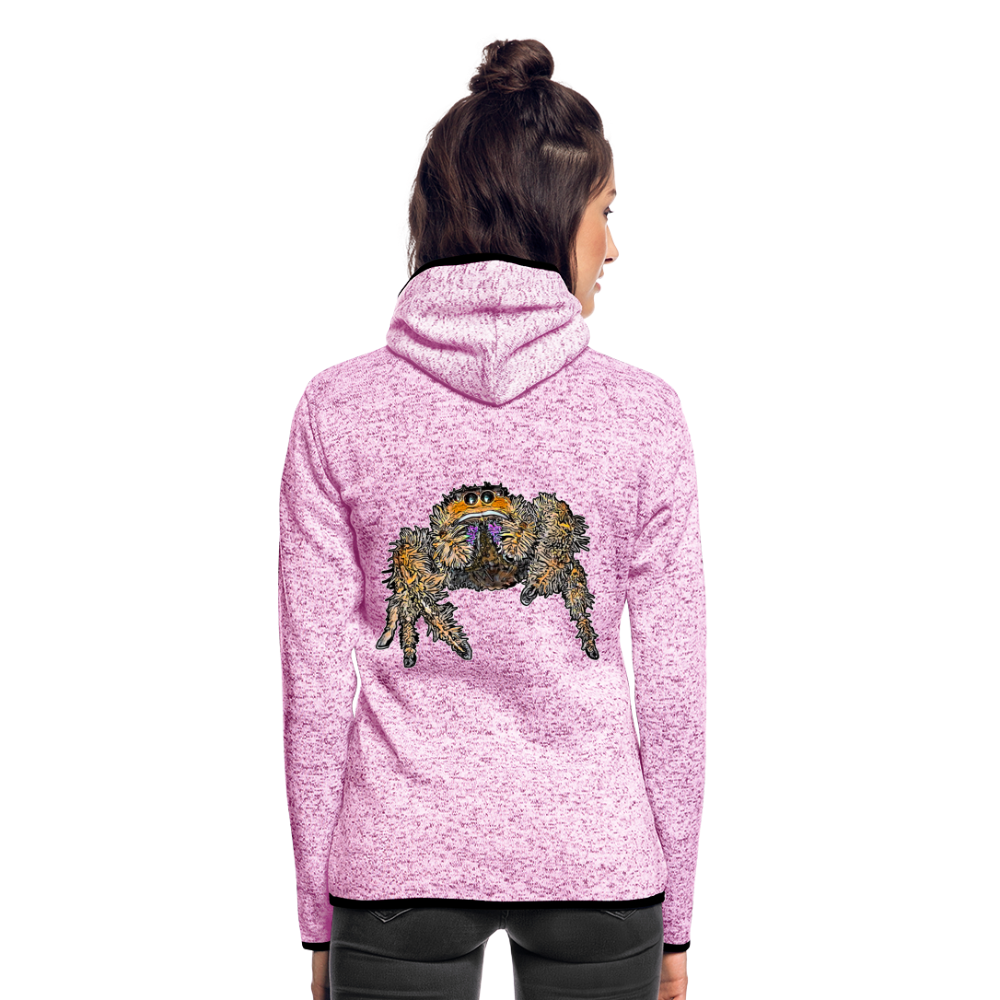Frauen Kapuzen-Fleecejacke Phidippus regius Everglades female - Lila meliert