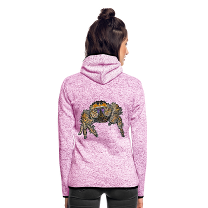 Frauen Kapuzen-Fleecejacke Phidippus regius Everglades female - Lila meliert