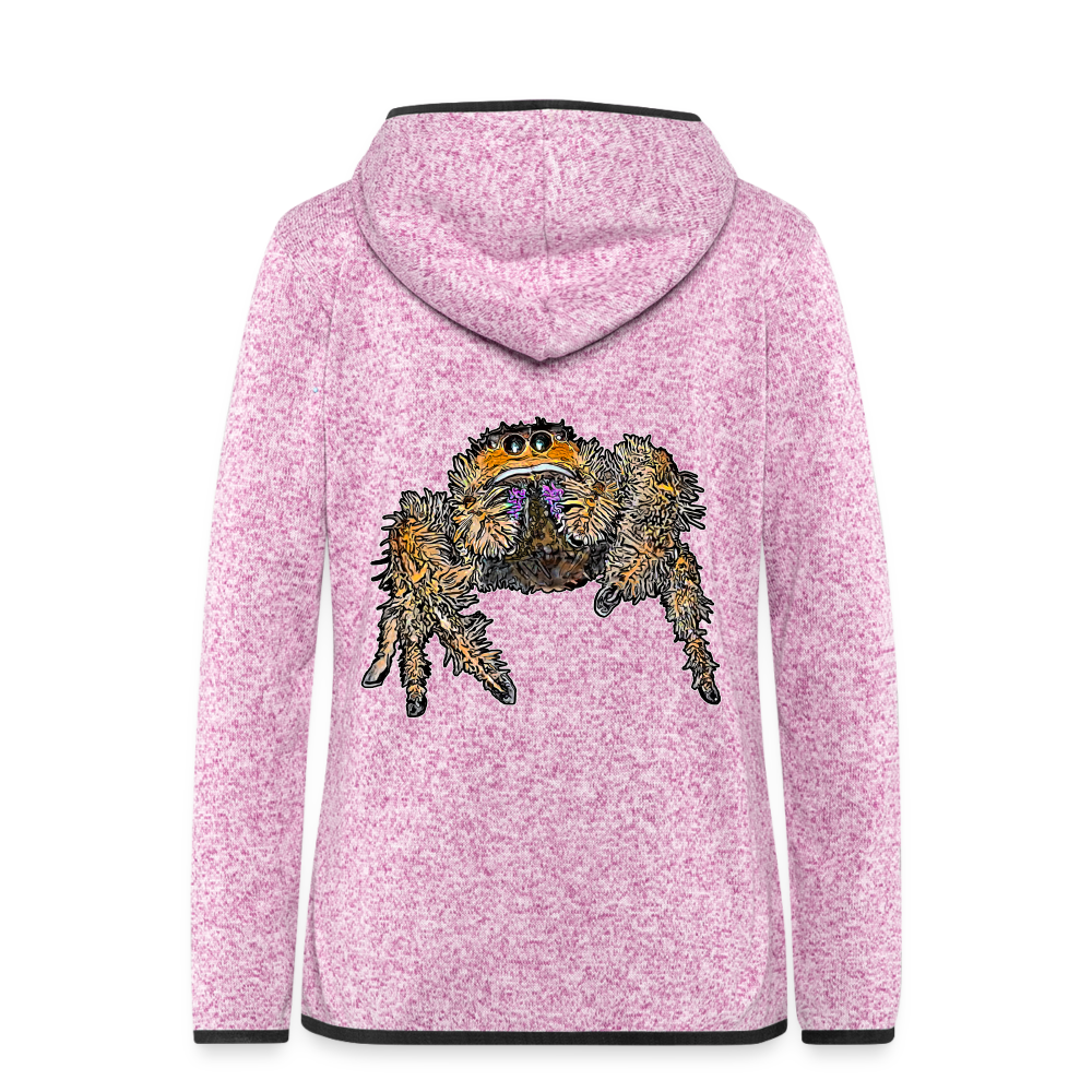 Frauen Kapuzen-Fleecejacke Phidippus regius Everglades female - Lila meliert