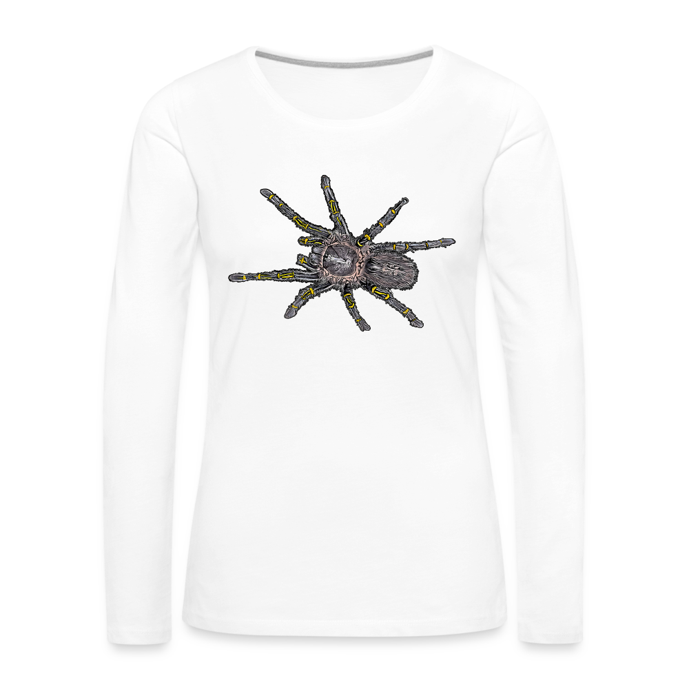 Frauen Longsleeve Grammostola pulchripes - weiß