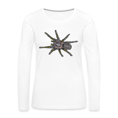 Frauen Longsleeve Grammostola pulchripes - weiß