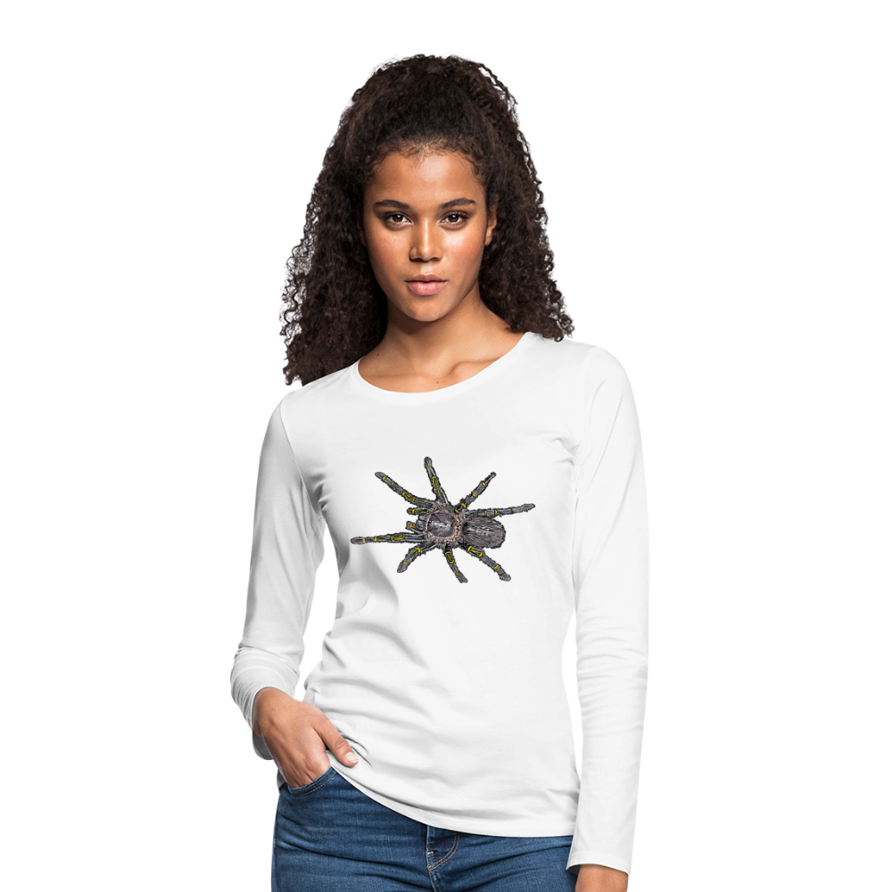 Frauen Longsleeve Grammostola pulchripes - weiß